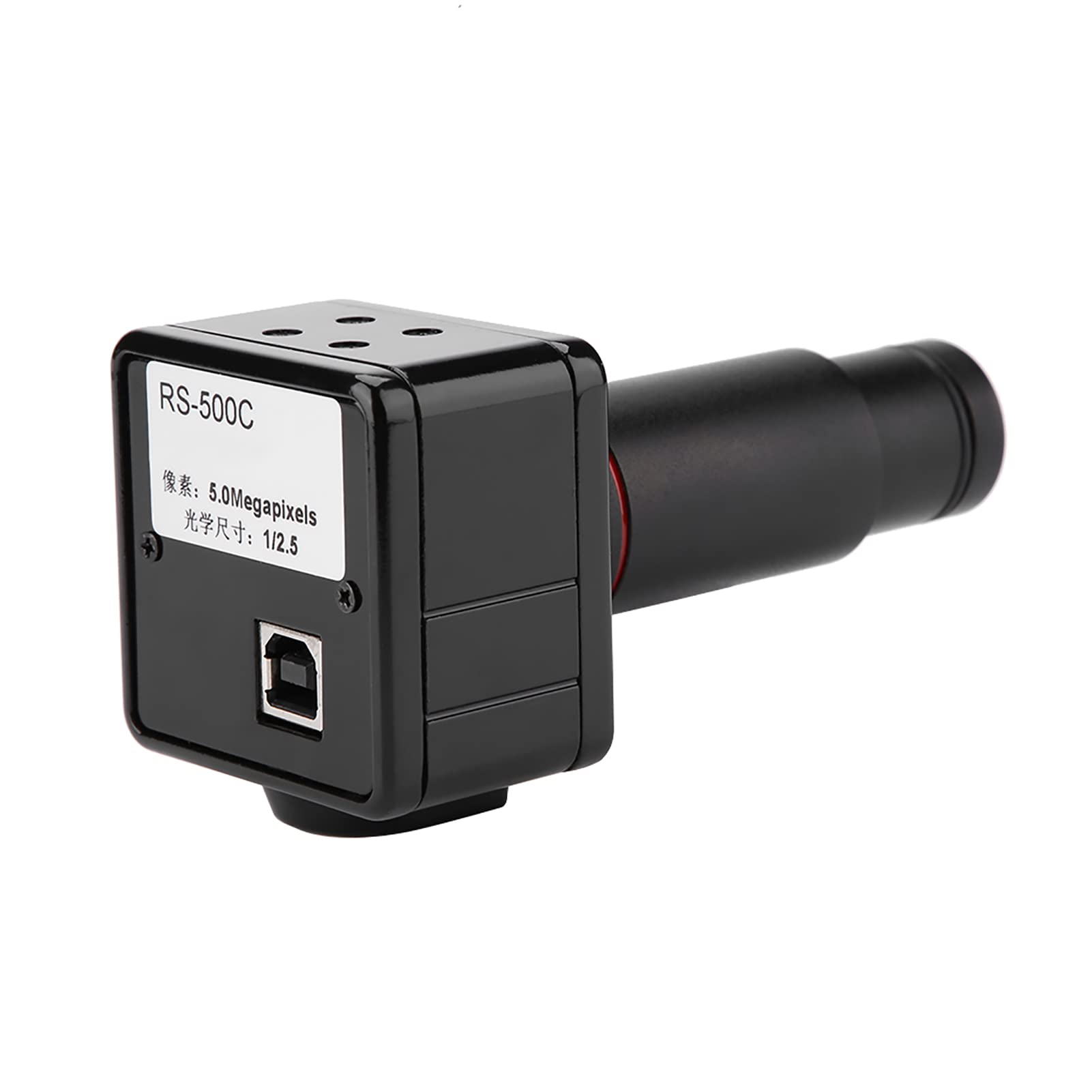 Haofy Industrielle Mikroskopkamera, 0,5-facher CCD-Adapter, USB-Okularkamera für Mikroskop-Fotoaufnahmen und Videoaufnahmen, Großflächiger CMOS-Bildsensor, Kontrollaufnahmeposition,