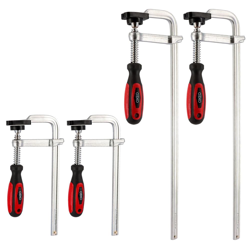Lot de quatre serres joints en Acier Forgé - 2 longueurs de serrage 20 et 40cm - Poignée Bi-matière