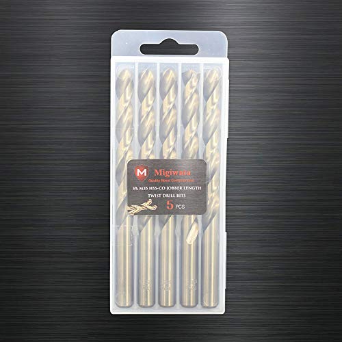 Hymnorq 13/32 Inch Diameter M35 Cobalt Steel Metalworking Twist Jobber Drill Bits 5Pc Pack thumb #6