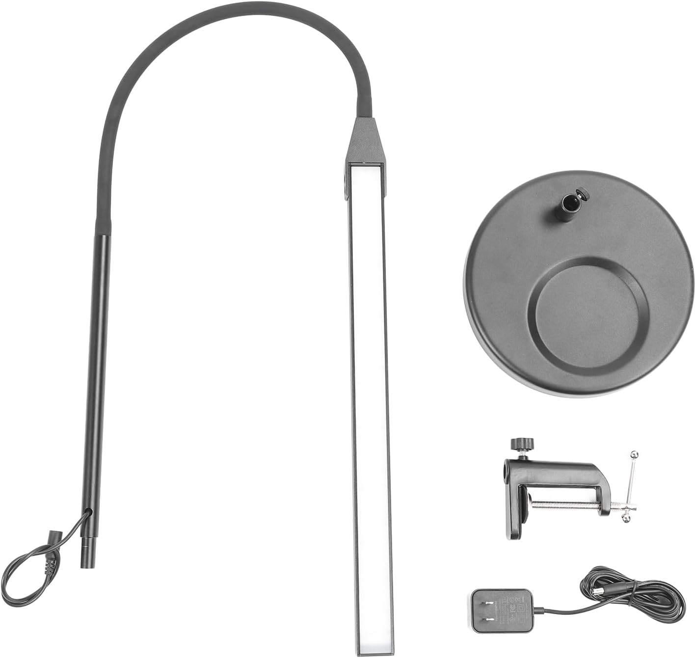 LED Desk Lamp, Super Bright Eye Care Desk Light with 3 Color Modes Weighted Non-Slip Base Gooseneck Table Light Flexible Adjustable