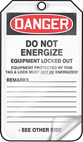 Sécurisez les lignes de production avec le tag Danger DO NOT Energize Accuform MDT181LTM