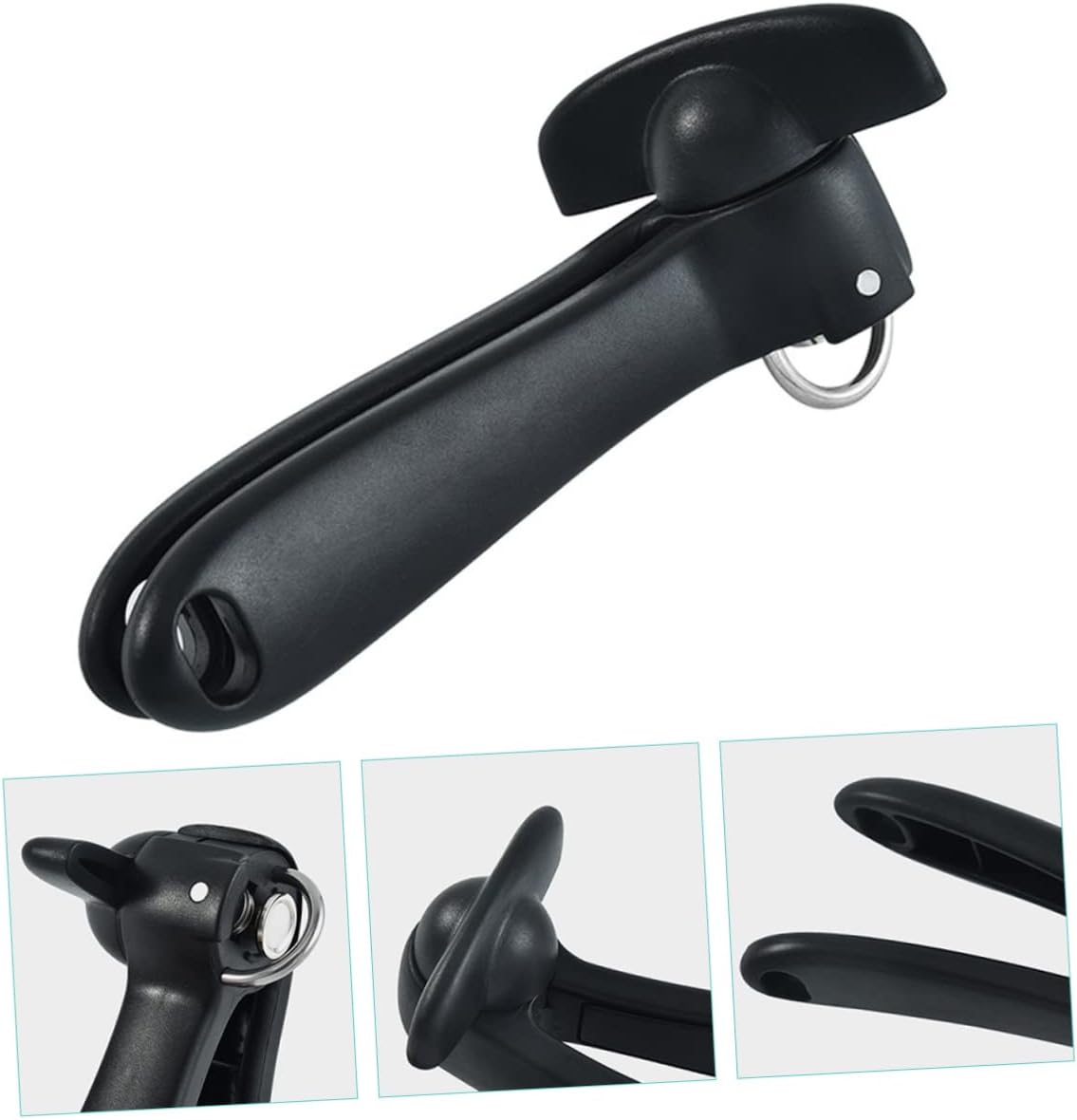 Ergonomic Knob Design Can Opener Sturdy Construction Easy to Use for Open Canned Lids for Kitchen Outdoor