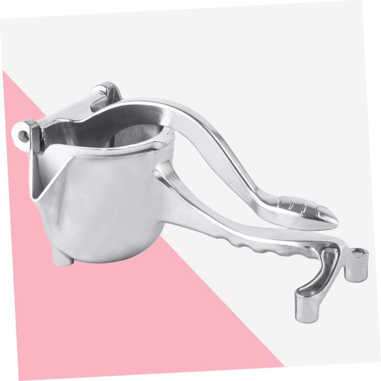 Mini Exprimidor de Frutas Portátil de Aleación de Aluminio Plata | Manual para Cocina y Hogar, Exprimidor de Cítricos, Ligero y Fácil de Usar