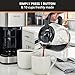 KRUPS Coffee Maker 10 Cups Simply Brew Stainless Steel Drip Coffee Maker, 900 Watts Coffee Filter, Drip Free, Dishwasher Safe Pot , Black & Silver