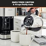 KRUPS Newer Model Drip Coffee Maker, 10-Cup, Silver - Image 2