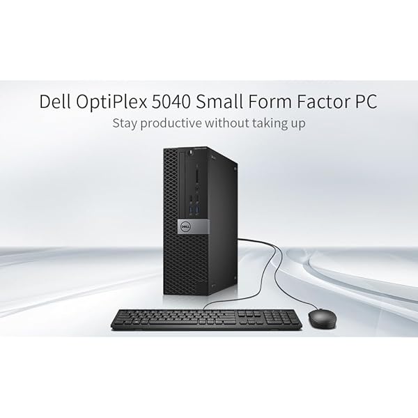 Dell Optiplex 5040 SFF Computer Desktop PC and Monitor 24" 1080p, Intel Core i5-6500, 8GB RAM, 256GB SSD, Wired Keyboard & Mouse, Displayport, WiFi, BT, Windows 10 Pro (Renewed) - Image 4