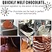 ErShangMao 2026 Pro Chocolate Melting & Tempering Machine: 8kg/12kg Wheel Mixer with Auto-Stirring for Glossy Finish,Auto-Mixing & Dual Controls for Shops, Bakeries & Home Use 8KG