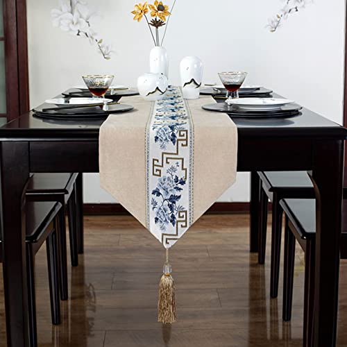 Chemin de table de 240 cm de long rustique pour linge de table mariage et fêtes