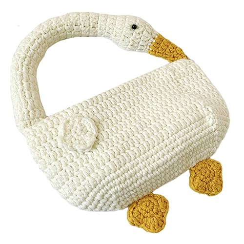 Sac Bandoulière Tricoté Femme et Sac à Main Maille avec Perles Pratique