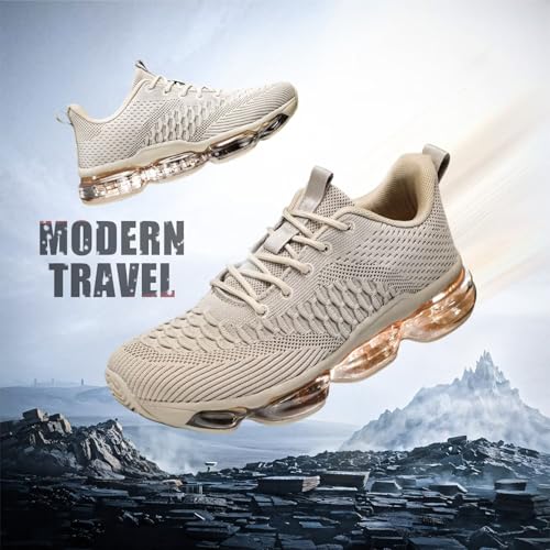 Image of Socviis Men's Air Cushion Running Shoes Breathable Tennis Fashion Sneakers Non Slip Workout Casual Sport Shoes Gym Training Comfortable Walking Shoes
