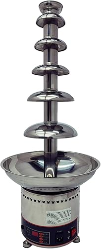 Fuente de cascada de chocolate, 6 niveles, 13.2 libras, acero inoxidable, comercial, torres de fuente de chocolate, bricolaje para fiestas,