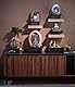 Dehner Zimmerbrunnen Malu mit LED Beleuchtung, ca. 40.5 x 30 x 23 cm, Polyresin, grau/beige