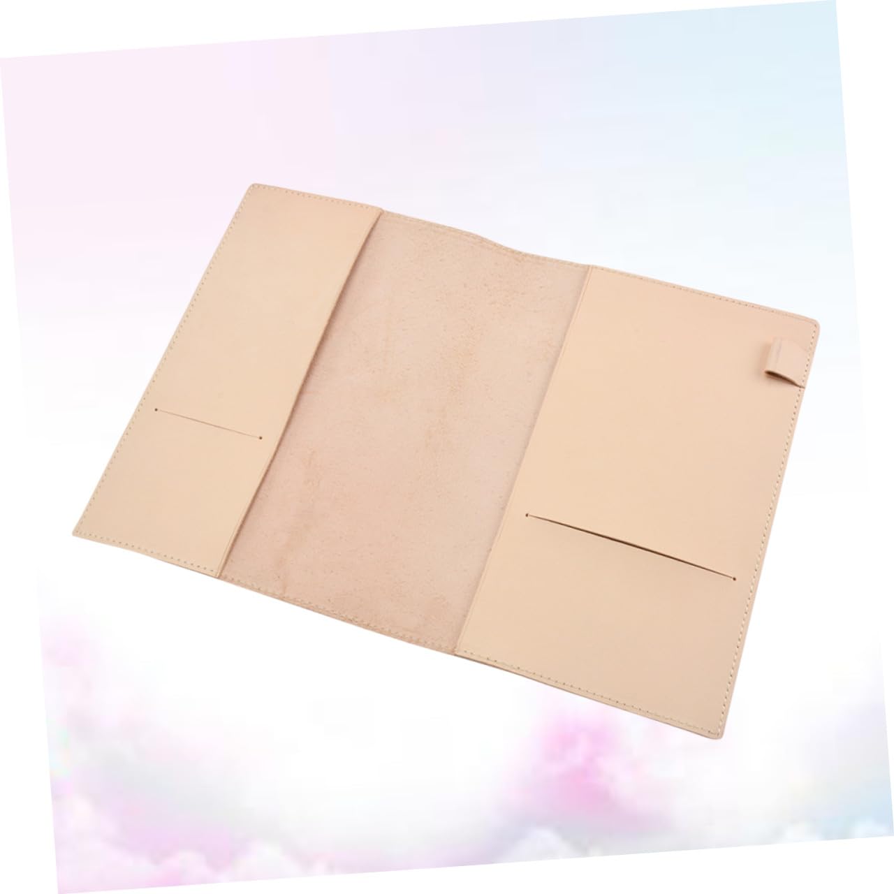 OSALADI de Cuaderno de Piel de Cuero Vegetal Funda Protectora para Notas y Papelería para Oficina y Escuela con y Soporte para Bolígrafo