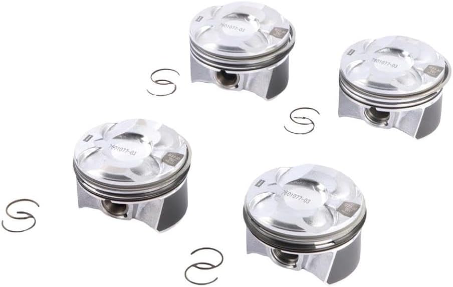 4pcs Engine Piston And Ring Set 11257601181 11257601077 Compatible With 2010-2016 Countryman Paceman N18 B16 A C STD Vehicles Automotive Replacement Parts