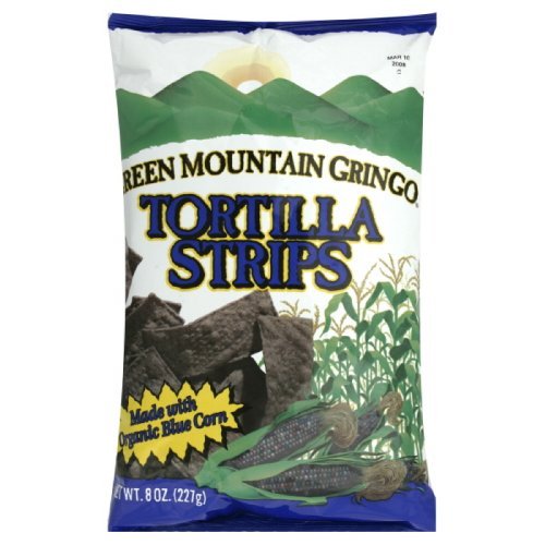Green Mountain Gringo Blue Corn Tortilla Strips, Gluten Free, 8-Ounce (Pack of 6) by Green Mountain Coffee