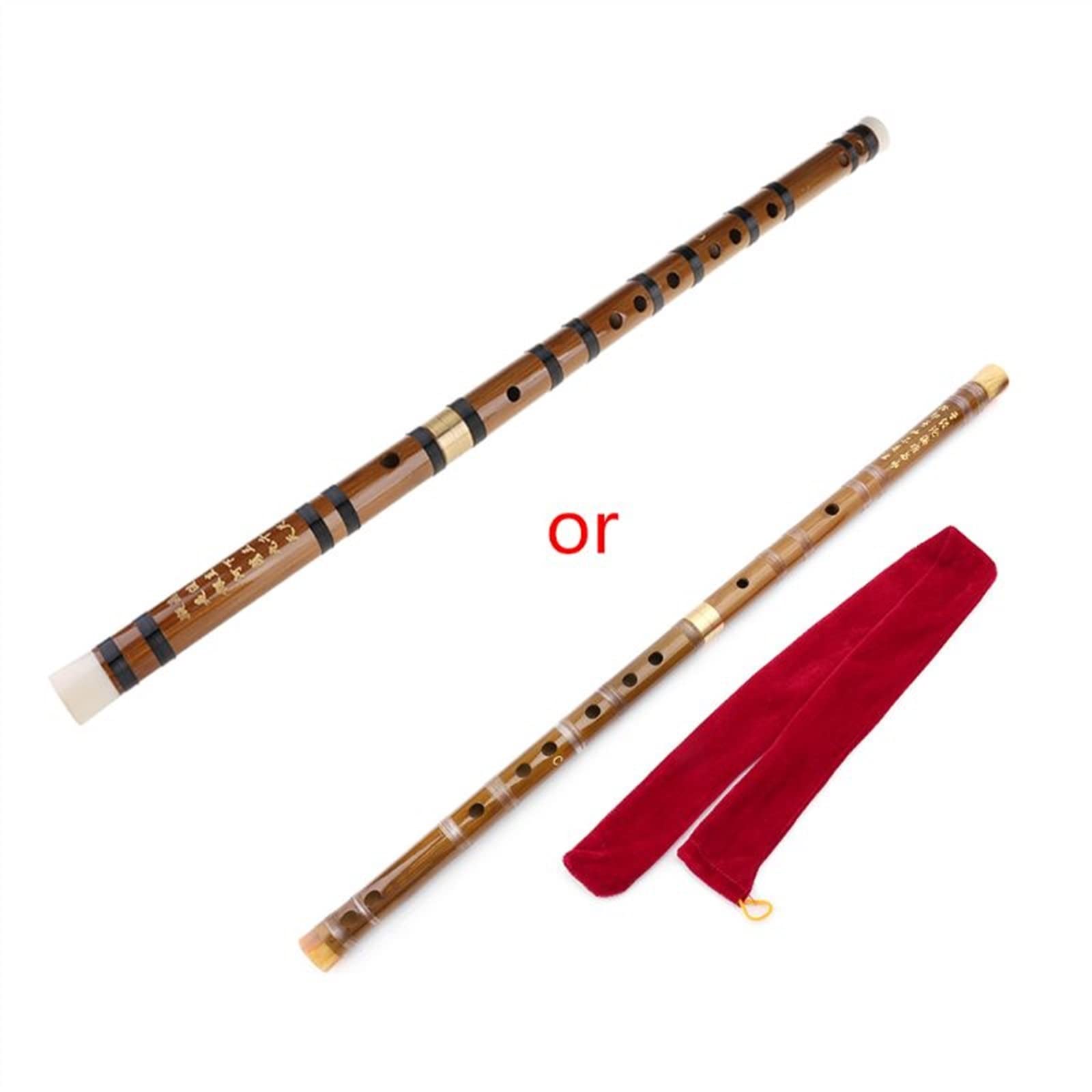 Flautas de bambú Flauta De Bambú Flauta Vertical Clarinete Instrumento Musical Regalo (Color : C)