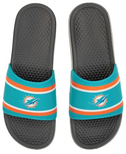 Image of FOCO NFL Team Printed Slide Sandals - Officially Licensed Football Fan Footwear for Comfort & Style