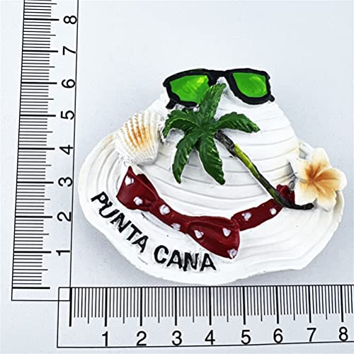 Imán Decorativo Punta Cana República Dominicana 3D 8.1x6.7 cm miniatura 6