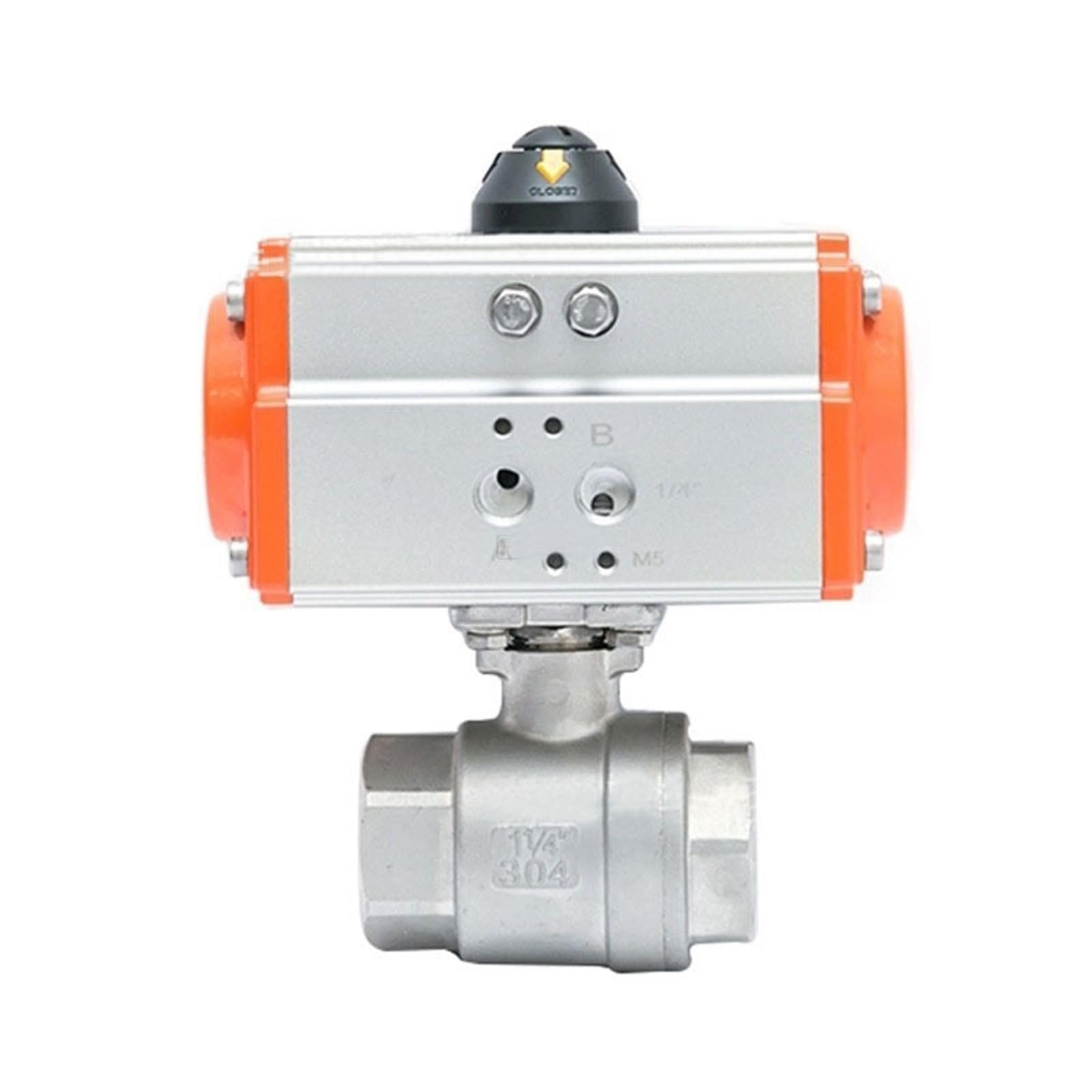 PXQCHAVLN DN15 DN20 DN25 DN32 DN40 DN50 Two piece High Platform Pneumatic Ball Valve Stainless steel Q611F-16P Double Acting Cylinder