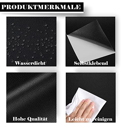 SZMMG Ecopelle Adesiva Marrone scuro, 2 Pezzi