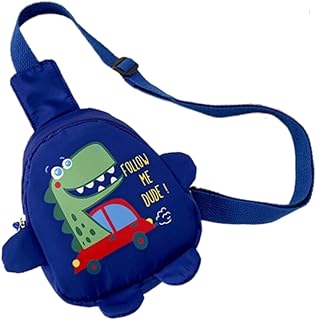 XKUN Borse Petto Bambini Cheat Bag Carino Ragazza Ragazza Divertente Cartone Animato Dinosauro Stampa Sacchetto Toracico Bambini Borsa in Vita Borsa da Soldi Borsa con Cerniera per Bambini in Vita