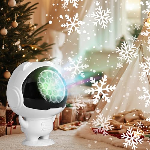 Christmas Snowflake Projector Lights Outdoor/Indoor Led Lights Projector for Christmas Decorations Holiday Projector for Christmas Party Newly Upgraded Christmas Indoor for HomeChristmas Gift