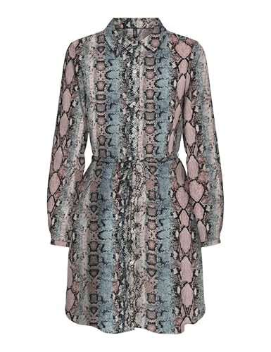 Robe chemise manches longues femme bleu gris ONLY Onlnova Life taille XS