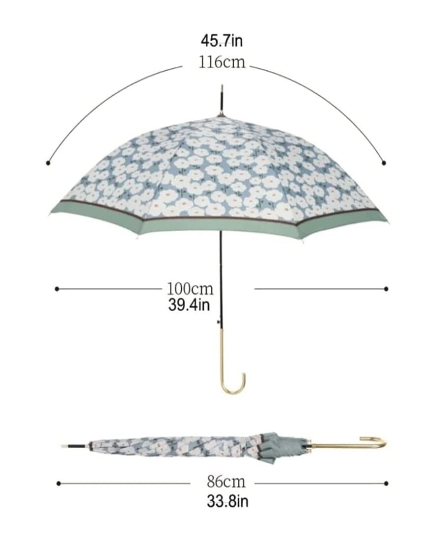 HLTYGWX Parapluie Coupe-Vent Solide à Ouverture Automatique pour la Pluie Le Soleil, surdimensionné, imperméable, rétro, imperméable.