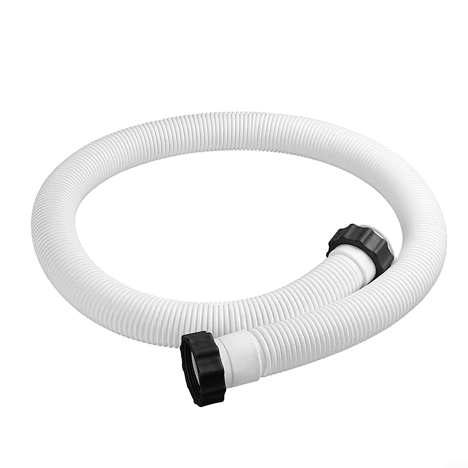 Tubo flessibile per piscina compatibile con Intex, 3,8 cm x 159 cm, per modelli di pompa di ricambio 29060E, include dadi a vite, facile da installare