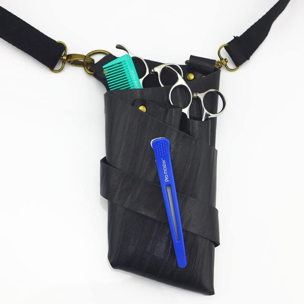 Hair Stylist Scissor Holster Hairdressing Bag Pouch Holder,Genuine Leather Scissors,Barber Salon Case Hairdresser Accessories