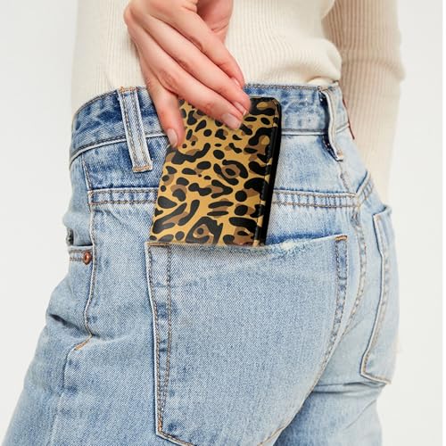 Image of Leopard Wallet Gifts, Wallet For Women Ladies Female Card Cases & Money With Zipper Organizers For Pocket Or Purse, Leopard