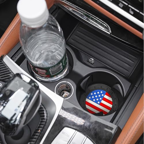 Portavasos para carro con diseño bandera USA, 4 unidades miniatura 5