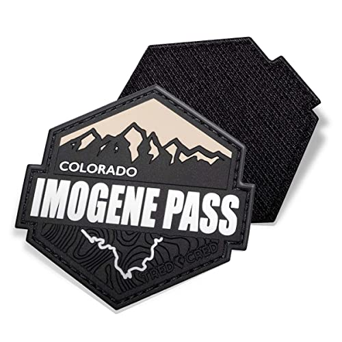 Imogene Pass Trail Patch 4x4 Off-Roading Rubber PVC with Hook & Loop Backing
