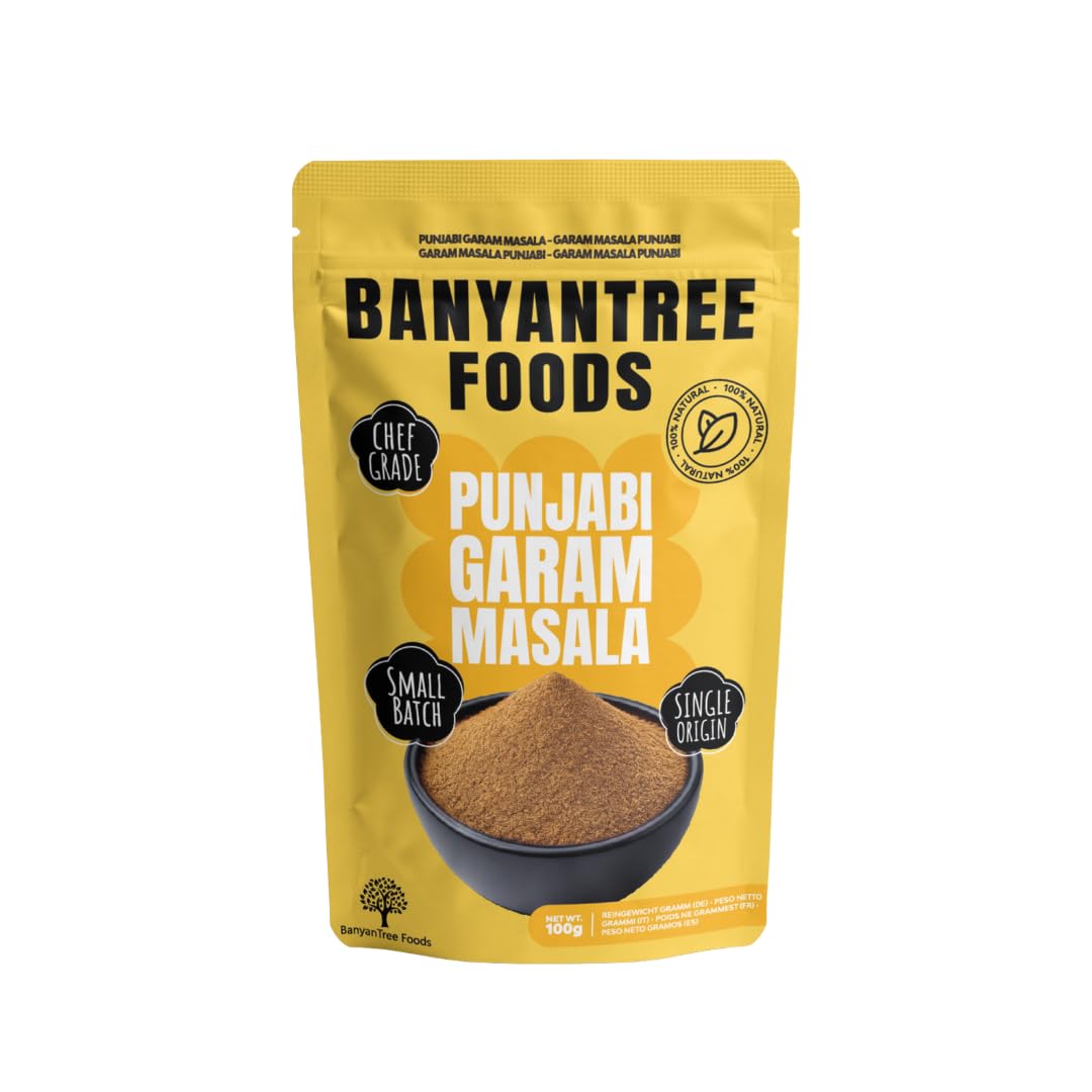 BanyanTree Foods Garam Masala,mezcla de especias (ganador del premio Great Taste Award) 100g