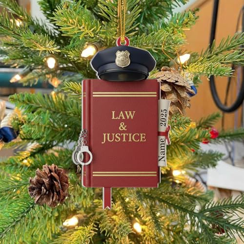 Personalized Computer Science Graduation Ornament 2025 | Custom Name Coding Major Gift for CS Students, Programmers & Software Developer Grads, Acrylic Xmas Decor