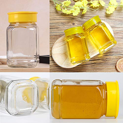 Folinstall 20 Pcs 12 oz Glass Honey Jar with Lids, Honey Containers for Storing and Dispensing Honey on Your Favorite Foods or Drinks, Extra Chalkboard Label, Tag Strings and 20 Honey Dipper Included - Thumbnail 6