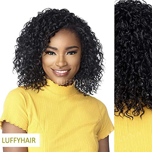 Short Wet and Wavy Human Hair Micro Loop Hair 1g/s 100 strand Natural Brown Color Brazilian Micro Bead Links Hair Extensions (10inch 100Strands, Natural Color)