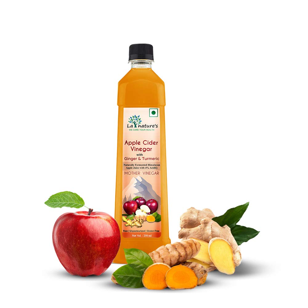 La Natures Apple Cider Vinegar With Ginger & Turmeric Mother Vinegar - 250Ml (B09R78GMN5) Amazon Price History, Amazon Price Tracker