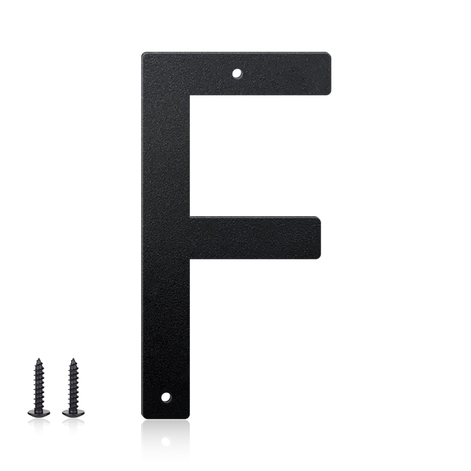 10 Inch House Numbers and Metal Letters for Outdoor Signs, House Numbers for Outside, Aluminum Address Letters and Numbers for Door, Mailbox, Garden, Perfect for Home or Office (Letter F)