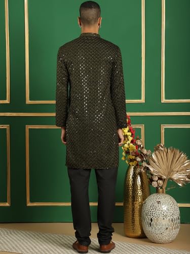 Image of Jompers Men's Cotton Embroidered Regular Kurta Sets