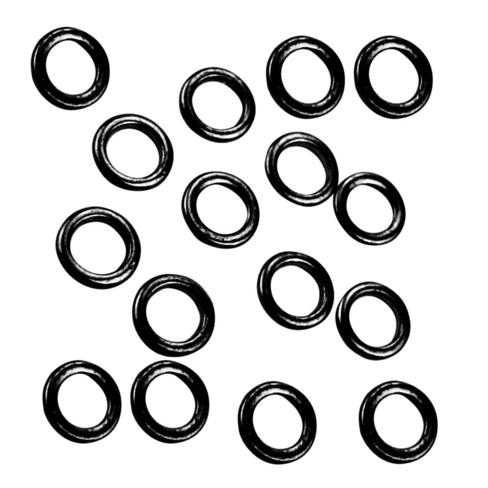 Mikado 25 x Round Rig Rings Vorfachringe schwarz matt in Ø3,1mm und Ø3,7mm erhältlich