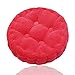 Generisch Rundes Stuhlkissen, Hängestuhlkissen, weiches Sitzpolster, bequemer Sitz, Yoga, Meditation für Zuhause, Küche, Esszimmer, Büro, 45 x 45 cm (rot)