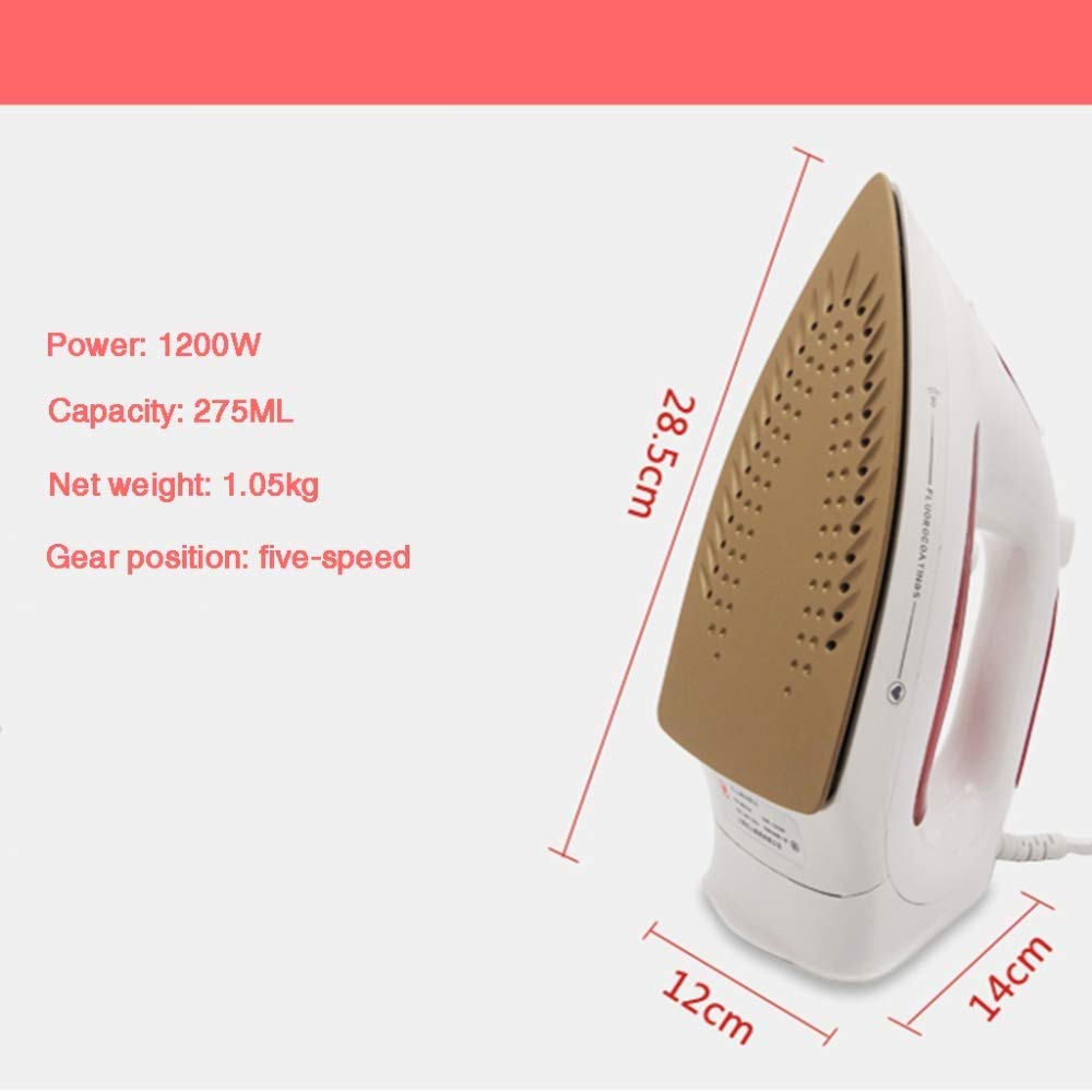 Plancha de Vapor con Suela de cerámica Antiadherente, Funciones antigoteo, antical, antical y autolimpiante, 1200 W de Alta Capacidad, familias y Viajes