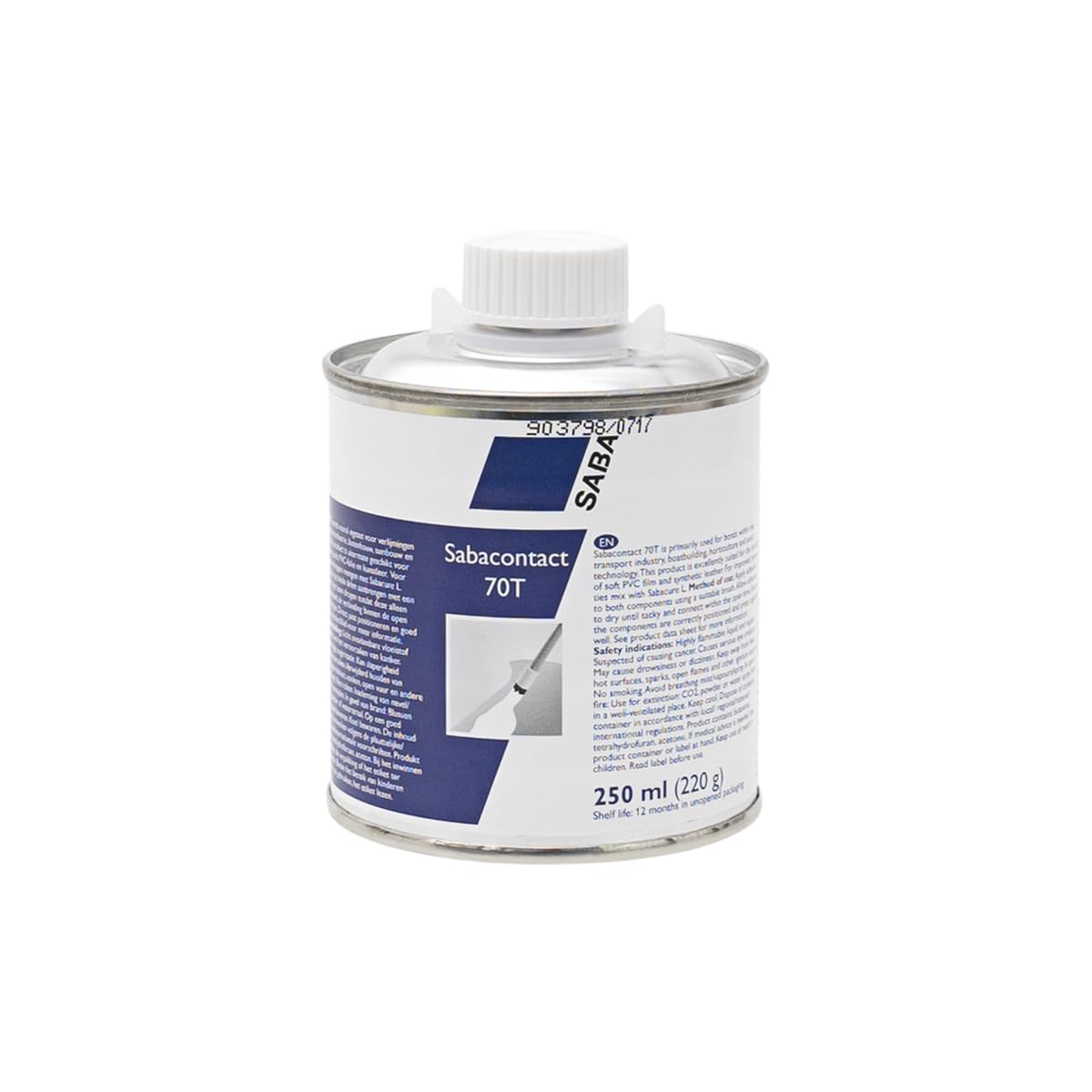 Saba 70T Kleber mit Pinsel für LKW, PVC Plane, Teichfolien 250ml