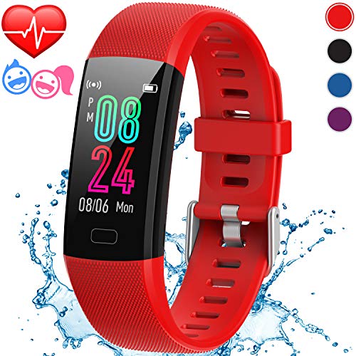 Inspiratek Kids Fitness Tracker for Girls and Boys Age 5-16 (4 Colors)- Waterproof