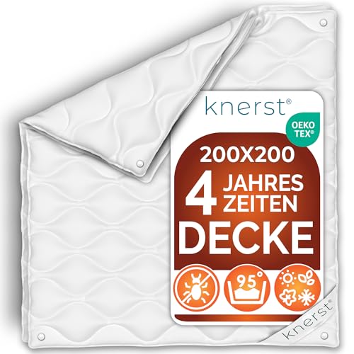 KNERST® Bettdecke 200x200cm - 4 Jahreszeiten Bettdecken 200x200 -...