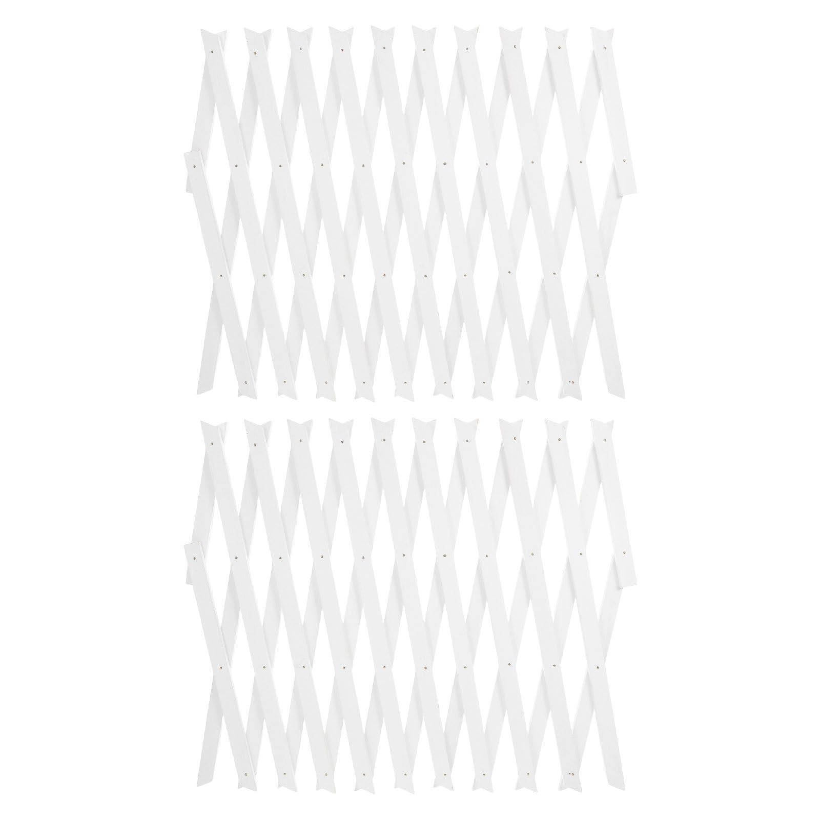 Milisten 2 Paneles de celosía de Madera: Valla de celosía de Madera Extensible para Exteriores, Marco de Enrejado para jardín de Pared, para Plantas trepadoras, Enredaderas y Rosas.