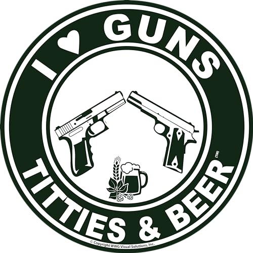 I Love Guns, Titties, & Beer Decal Sticker - Made in USA - The Original!
