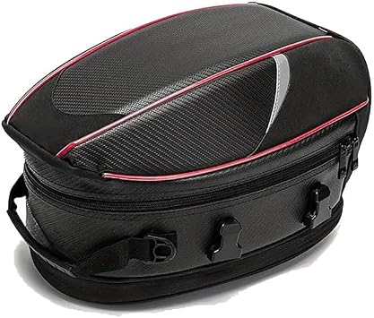 Motorcycle Tail Bag for Benelli Mini 150S, Motorbike Seat Bag Travel Luggage Bag, Motorcycle Saddle Bag, Waterproof Motorcycle Bags for Back Seat, B