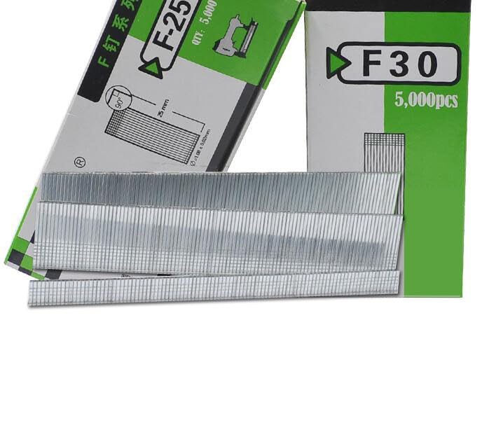 5000 pcs/F-Type Straight Nails Cement Nail for Nail Gun Steel Row Nails Woodworking furnitures Hydropower Renovation Hardware - (Color: F15 Length15mm)